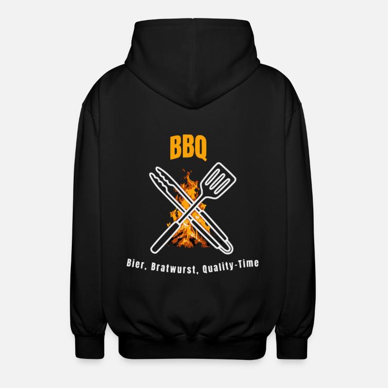 Bratwurst BBQ Temps de qualité - Veste à capuche unisexe - noir
