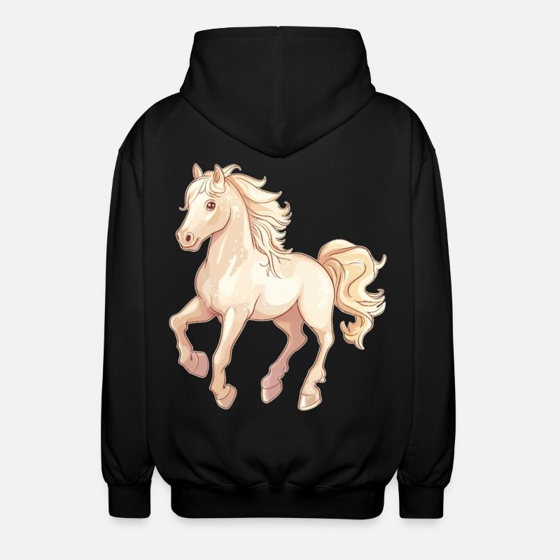 Cheval - Veste à capuche unisexe - noir