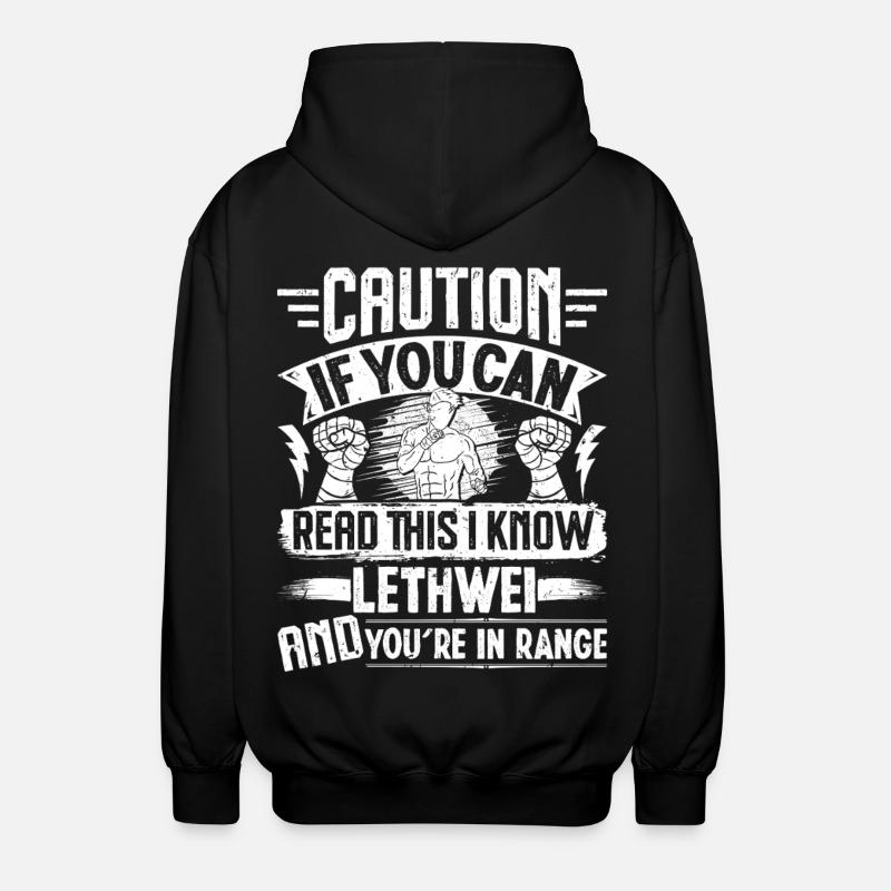 Lethwei-Krieger Myanmar Boxtraining Burmesen - Unisex Kapuzenjacke - Schwarz