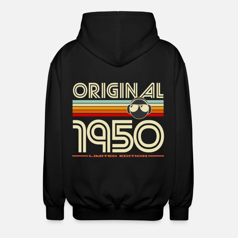 Original 1950 Retro Headphones - Veste à capuche unisexe - noir