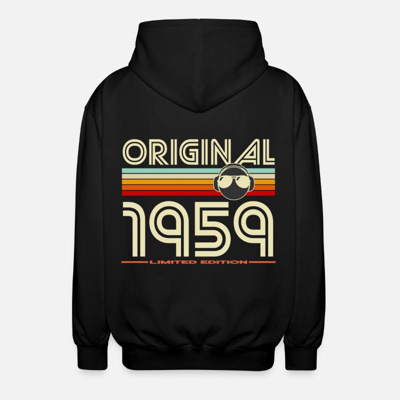 Rétro 1959 Édition Limitée - Veste à capuche unisexe - noir