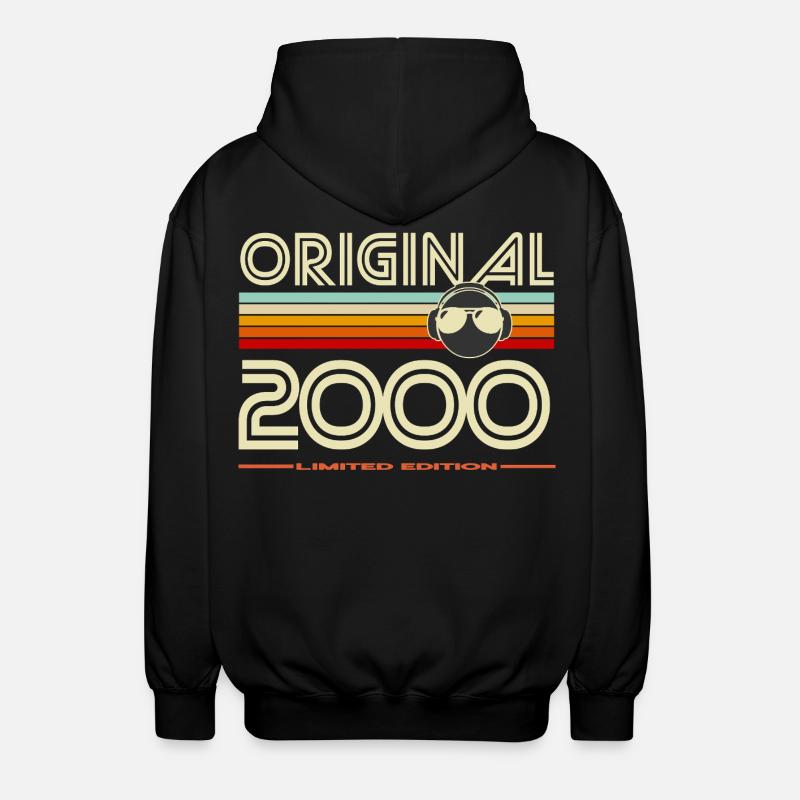 Original 2000 Retro Edition - Unisex Hooded Jacket - black