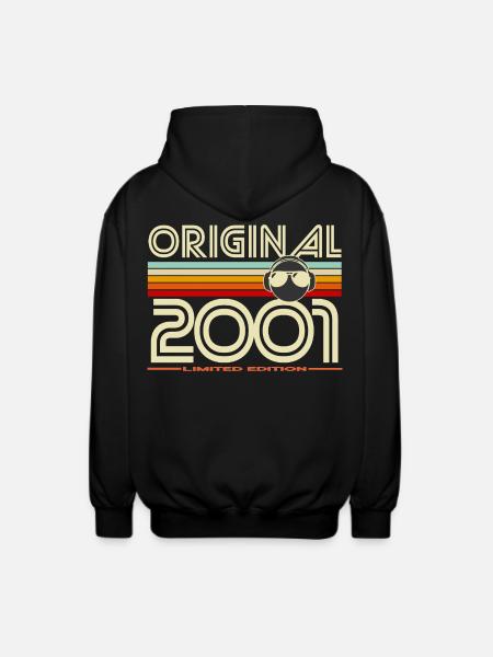 Original 2001 Édition Limitée Retro - Veste à capuche unisexe - noir