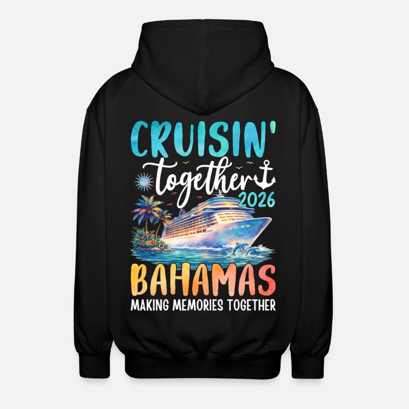 Croisière ensemble aux Bahamas 2026 - Veste à capuche unisexe - noir