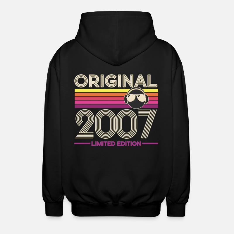 Original 2007 Limited Edition Retro - Unisex Kapuzenjacke - Schwarz