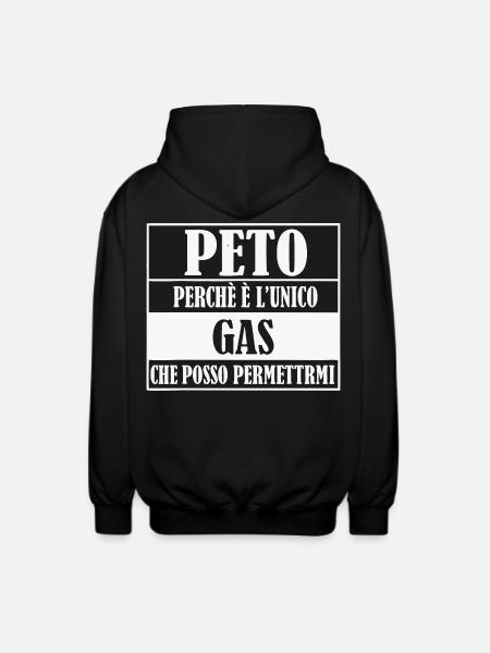 Peto Perche Unico Gas - Unisex Kapuzenjacke - Schwarz