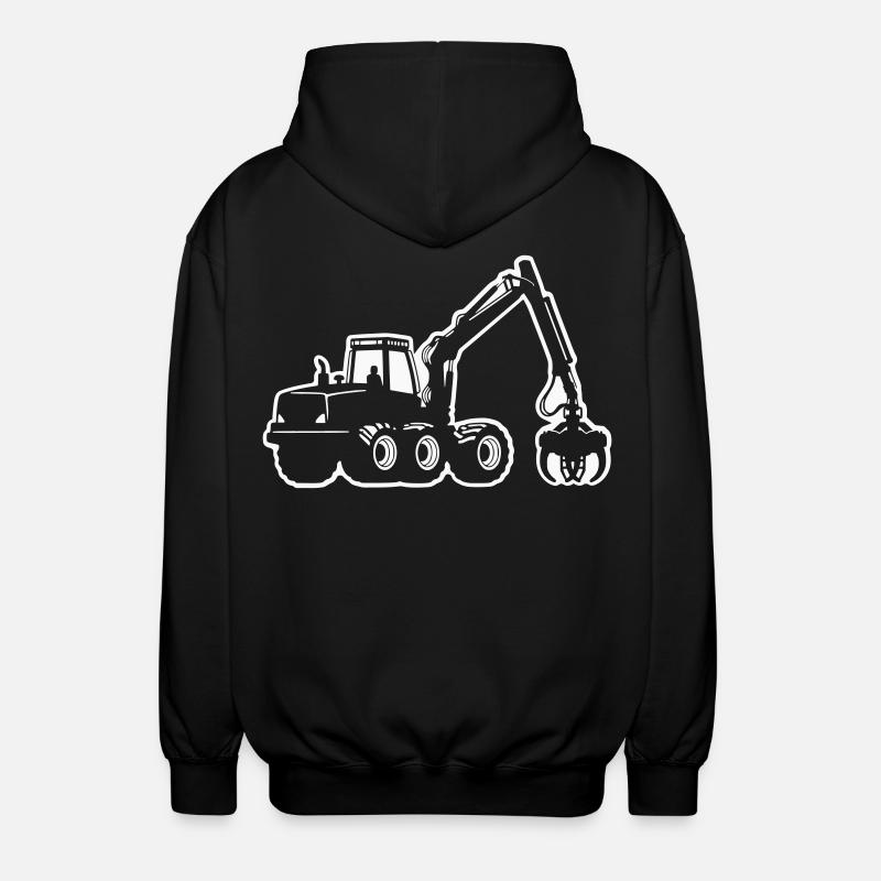 Silhouette de moissonneuse - Veste à capuche unisexe - noir