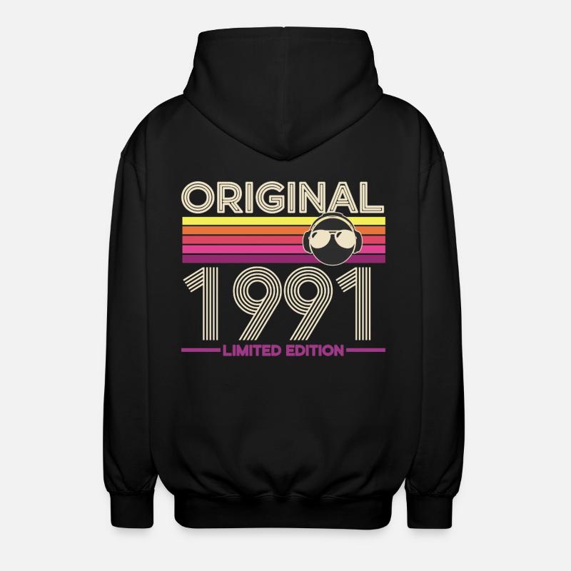 Original 1991 Édition Rétro - Veste à capuche unisexe - noir
