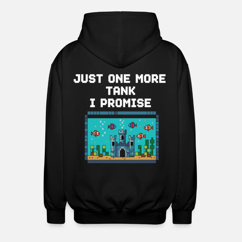 Diction du joueur d’aquarium - Veste à capuche unisexe - noir