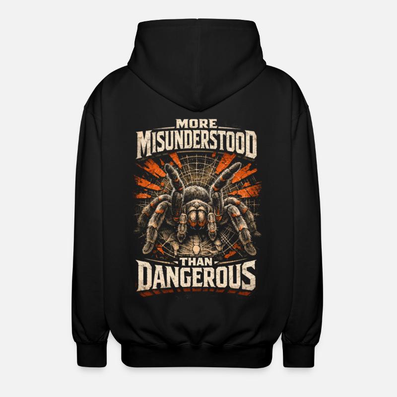 Vogelspinne More Misunderstood - Unisex Kapuzenjacke - Schwarz