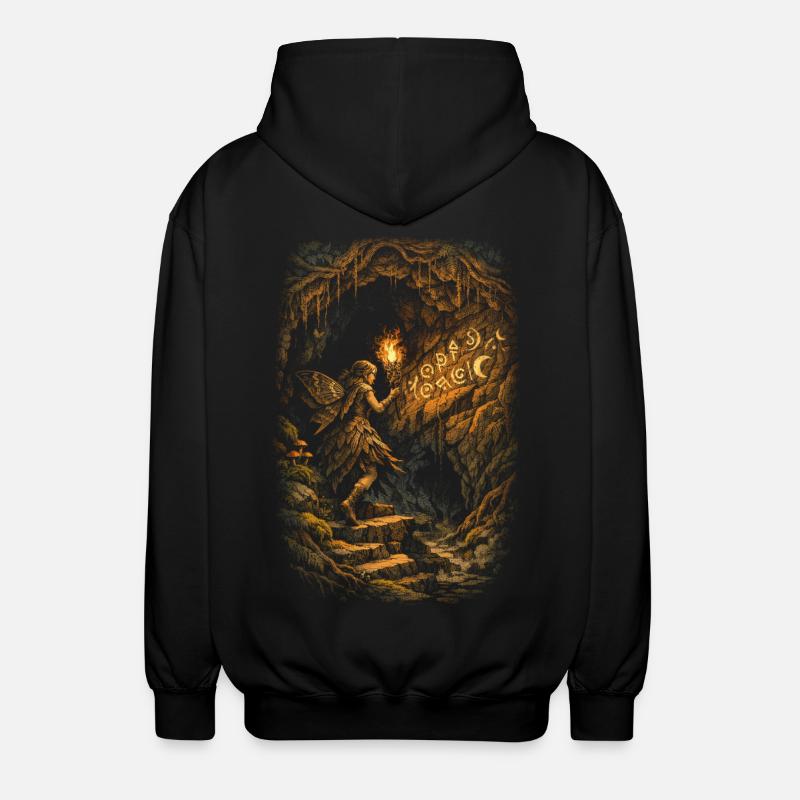 Fairycore Fee Gotisch - Unisex Kapuzenjacke - Schwarz