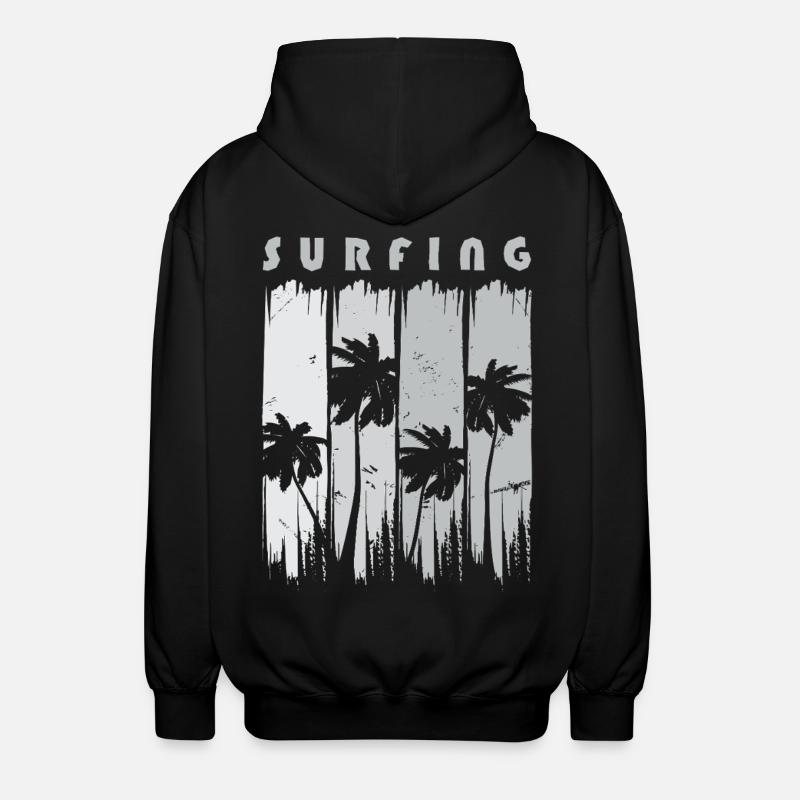 Surf Surfen Surfer - Veste à capuche unisexe - noir