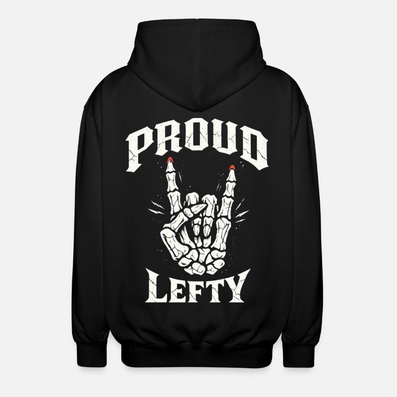 Proud Lefty - Unisex Kapuzenjacke - Schwarz