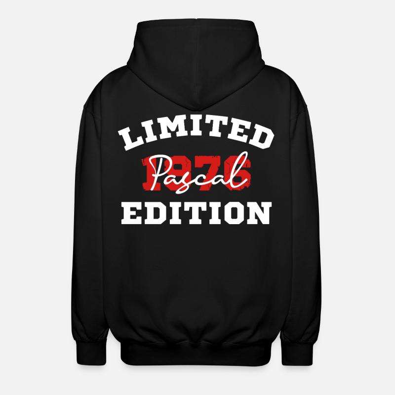 Edition Limitee Pascal 1976 - Veste à capuche unisexe - noir