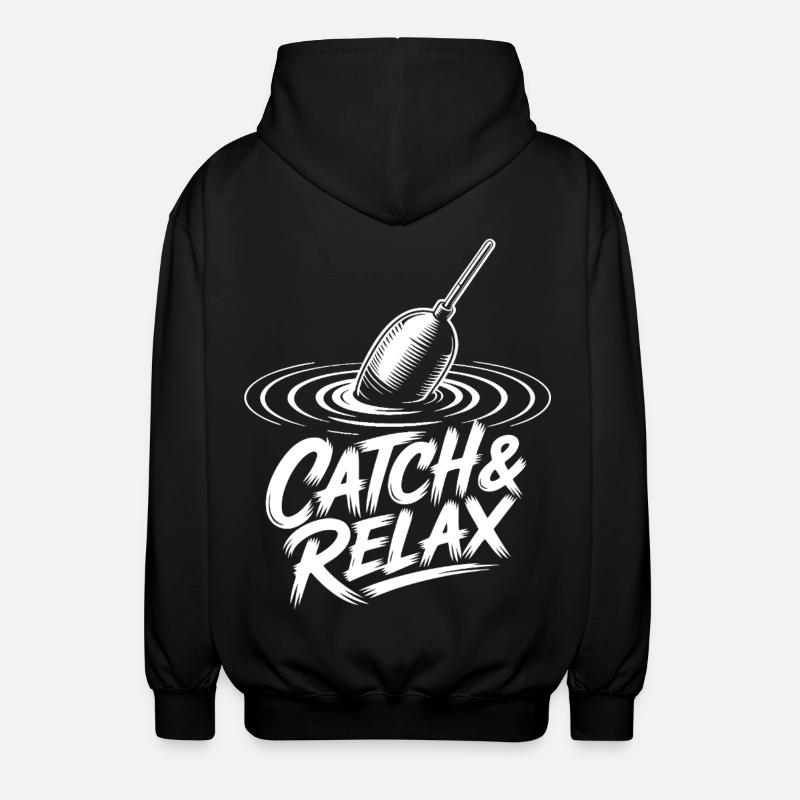 Catch & Relax - Unisex Kapuzenjacke - Schwarz