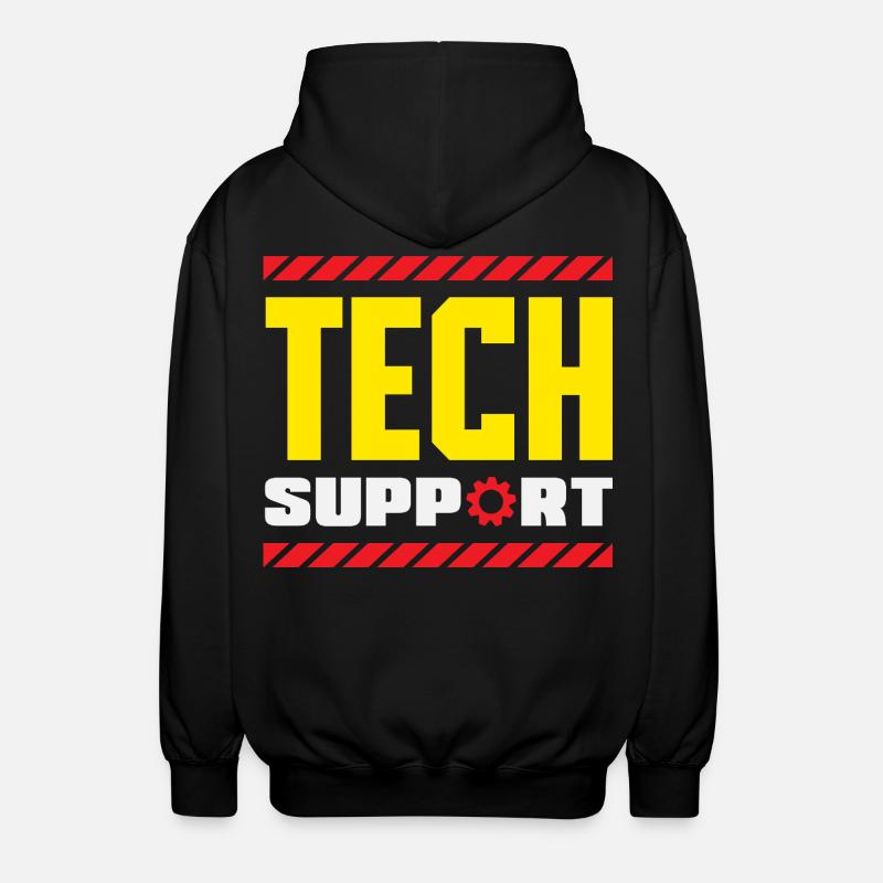 Support technique Équipement industriel - Veste à capuche unisexe - noir