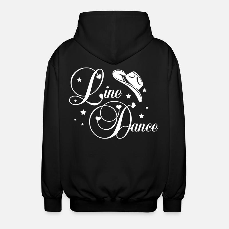 Line Dance Script - Unisex Kapuzenjacke - Schwarz