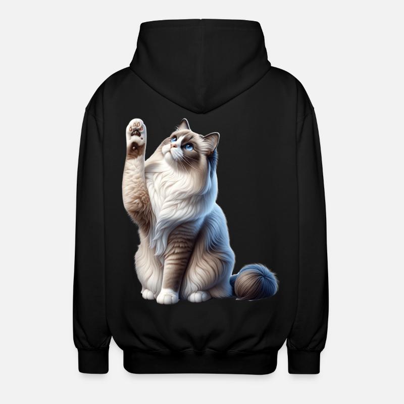 Ragdoll Katze Ragdoll Cat - Unisex Hooded Jacket - black