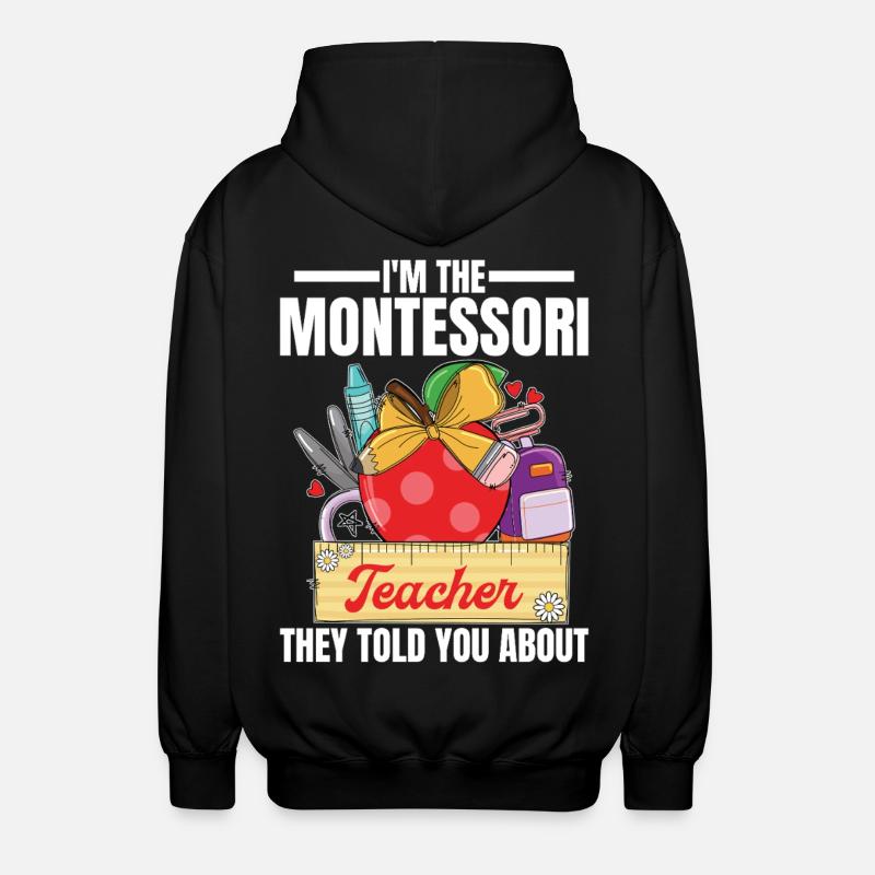 Schullehrer-Mitarbeiter-Methodenausbildung - Unisex Kapuzenjacke - Schwarz
