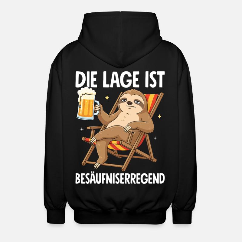Die Lage Ist Besäufniserregend - Unisex Kapuzenjacke - Schwarz
