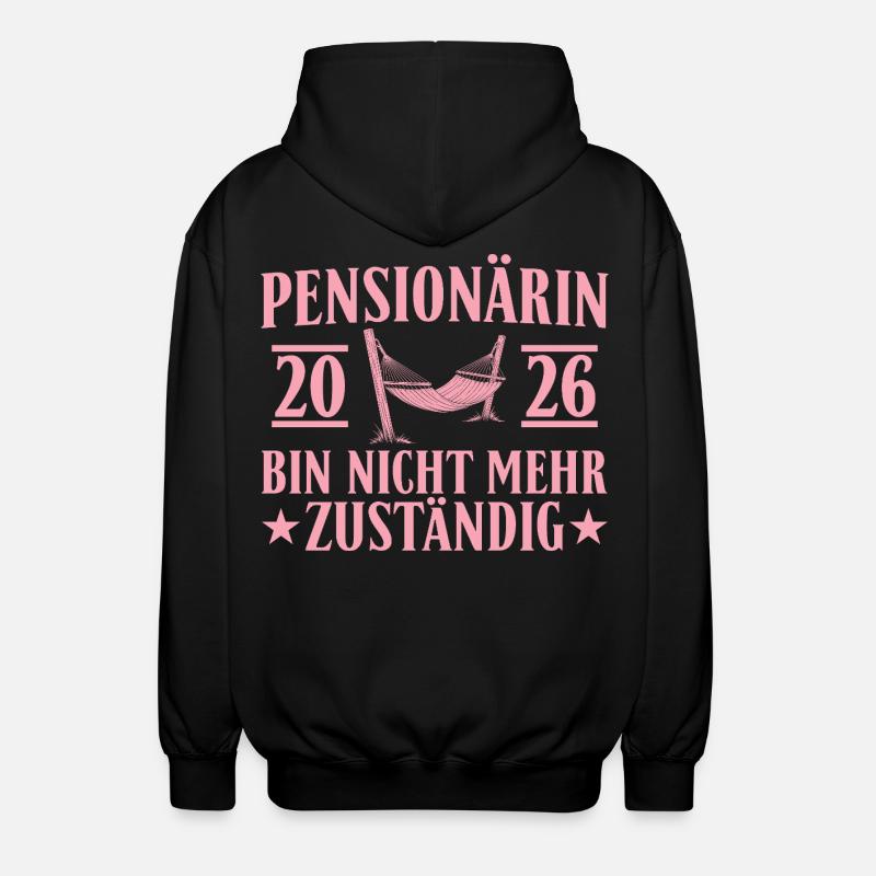 Retraité 2026 - Don non responsable - Veste à capuche unisexe - noir