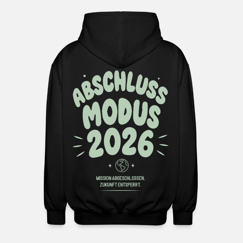 Abschluss Modus 2026 - Unisex Kapuzenjacke - Schwarz