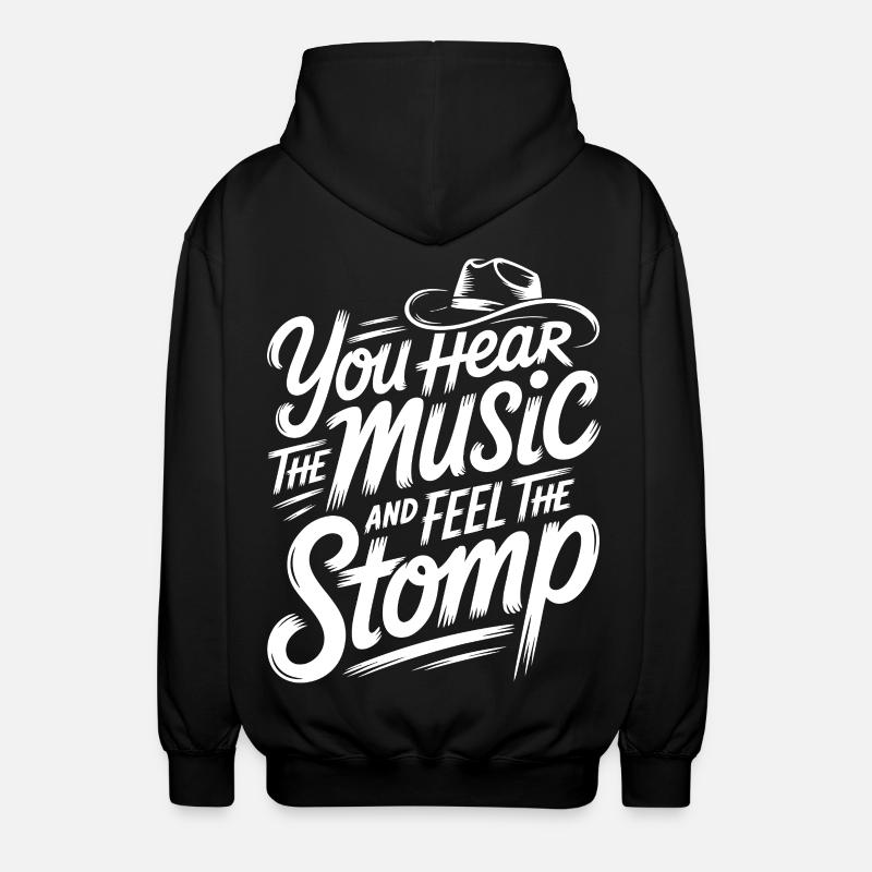 Music & Stomp - Unisex Kapuzenjacke - Schwarz