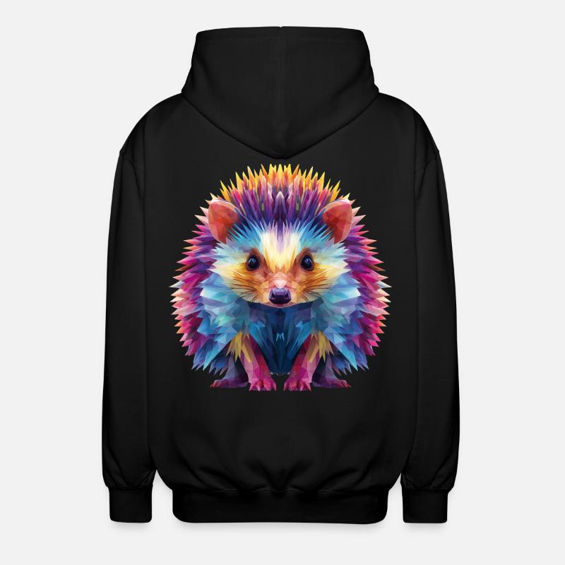 Igel  - Unisex Kapuzenjacke - Schwarz