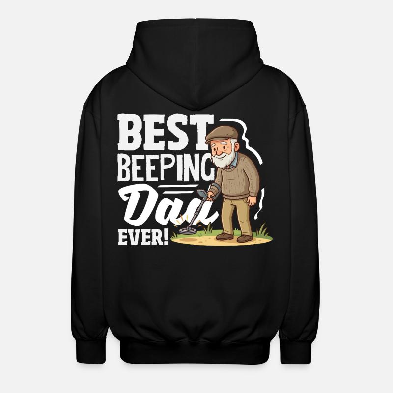 Meilleur détecteur de père bip - Veste à capuche unisexe - noir