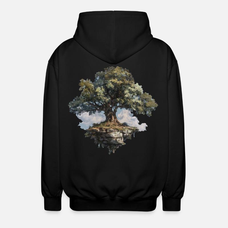 Arbre - Veste à capuche unisexe - noir