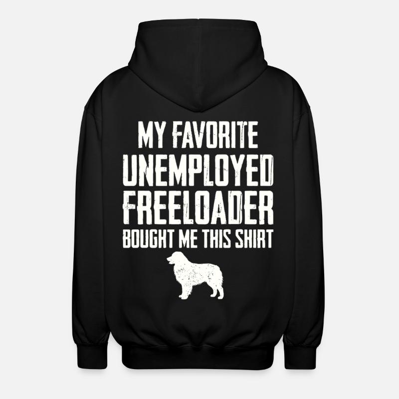 Lustiger Australian Shepherd Schmarotzer - Unisex Kapuzenjacke - Schwarz