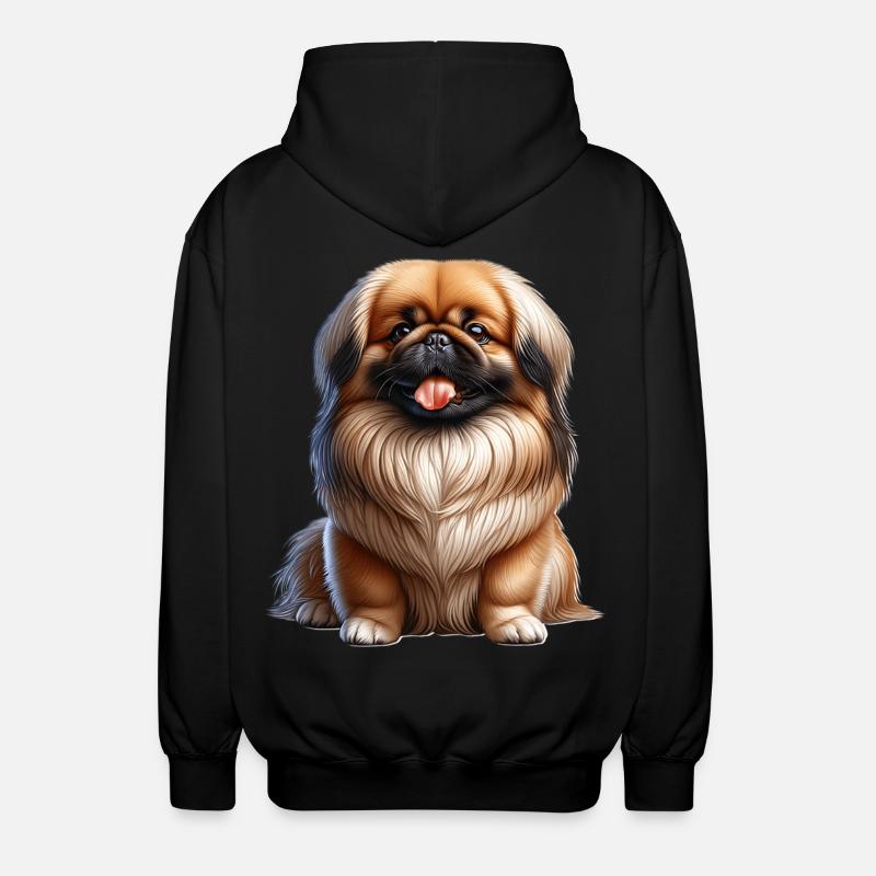 Pékinois - Veste à capuche unisexe - noir