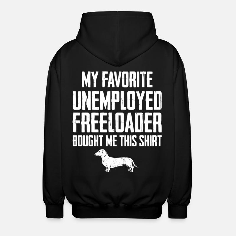 Dachshund Drickshund Profiteur - Veste à capuche unisexe - noir