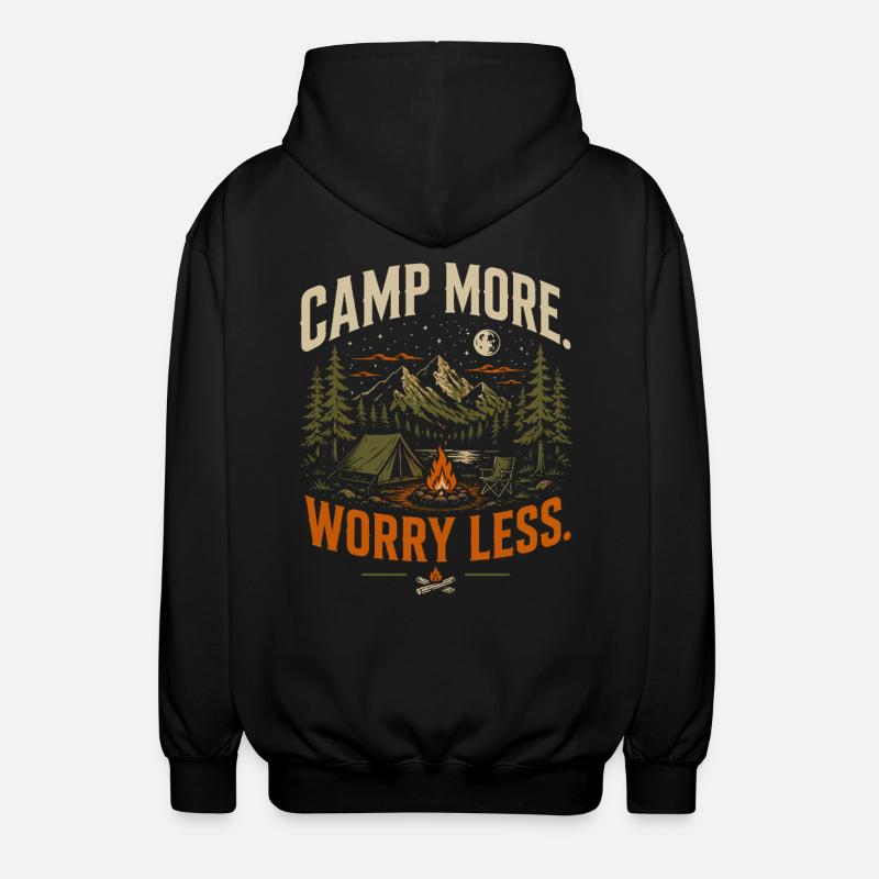 Camper plus, moins de soucis - Veste à capuche unisexe - noir