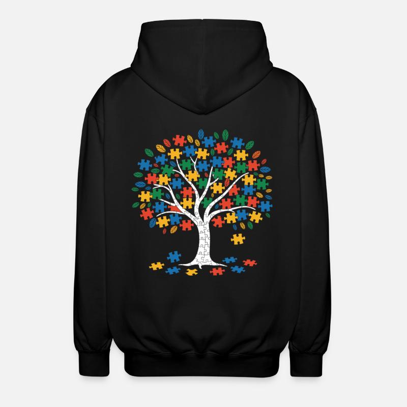 Autismus - Unisex Kapuzenjacke - Schwarz