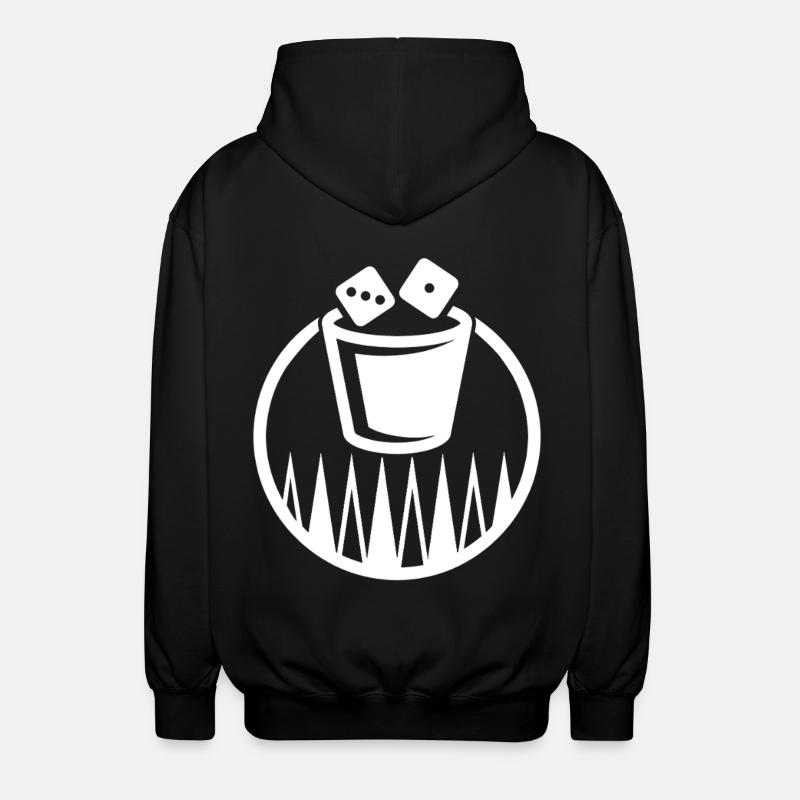 Backgammon | Board Game | Gift - Unisex Hooded Jacket - black