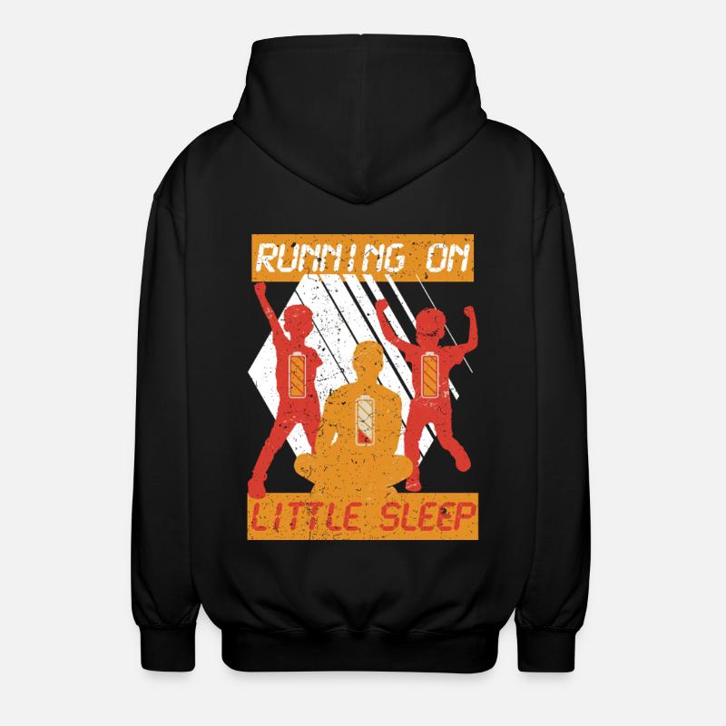Single Dad Single Dad - Unisex Hooded Jacket - black