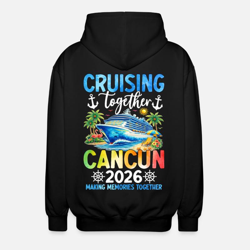 Croisière ensemble Cancún 2026 - Veste à capuche unisexe - noir