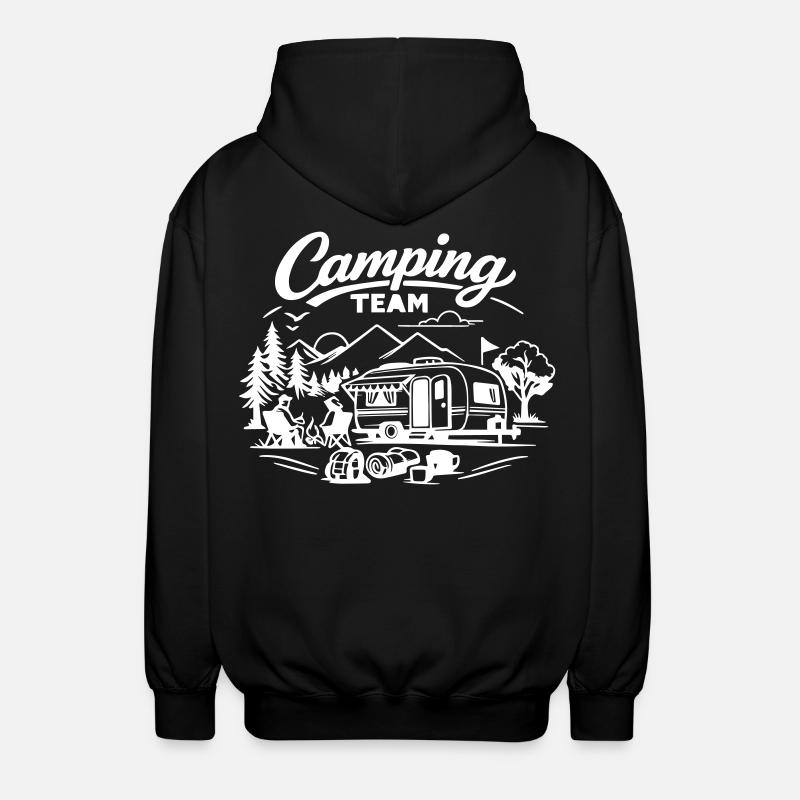 L’équipe du camping - Veste à capuche unisexe - noir