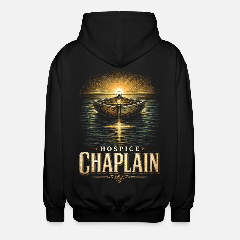 Aumônier, clerc, pasteur, prêtre en hospice - Veste à capuche unisexe - noir