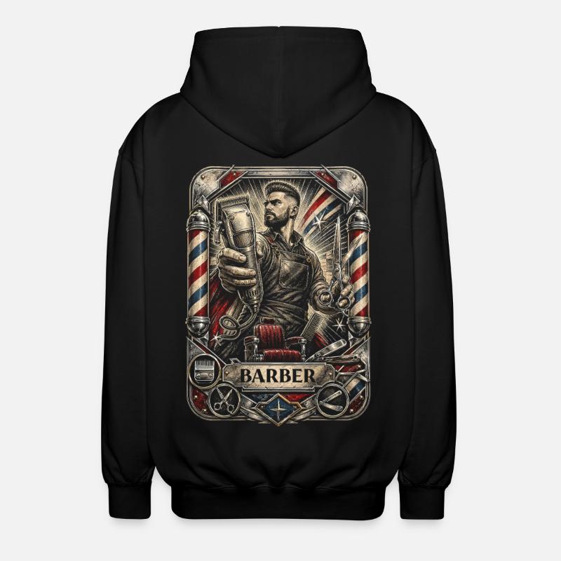 Barber Barbier - Unisex Hooded Jacket - black
