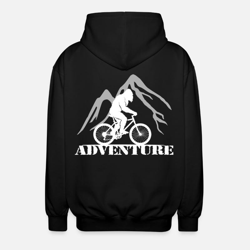 Adventure - Unisex Hooded Jacket - black