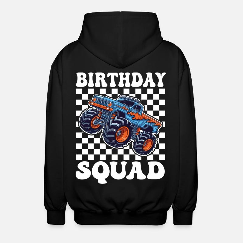 Équipe d’anniversaire des Monster Trucks - Veste à capuche unisexe - noir