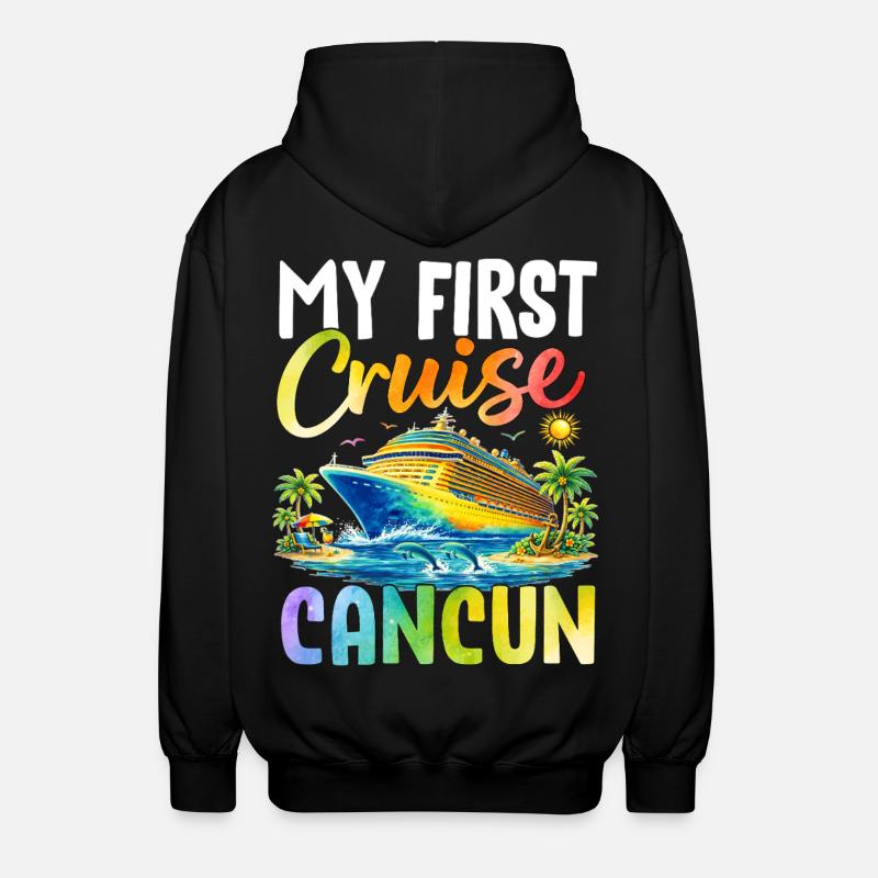 Ma première croisière à Cancún - Veste à capuche unisexe - noir