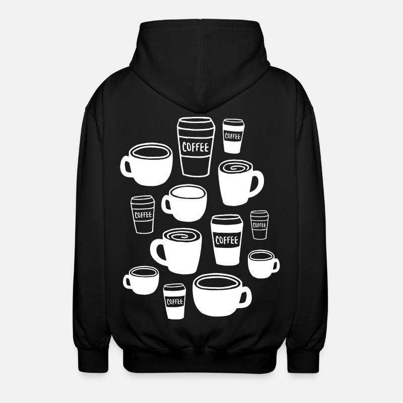 Coffee Coffee Mug - Unisex Hooded Jacket - black