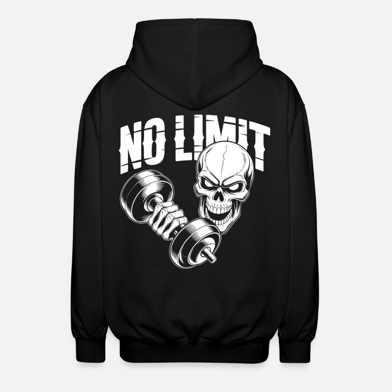 Skull Workout - Unisex Kapuzenjacke - Schwarz