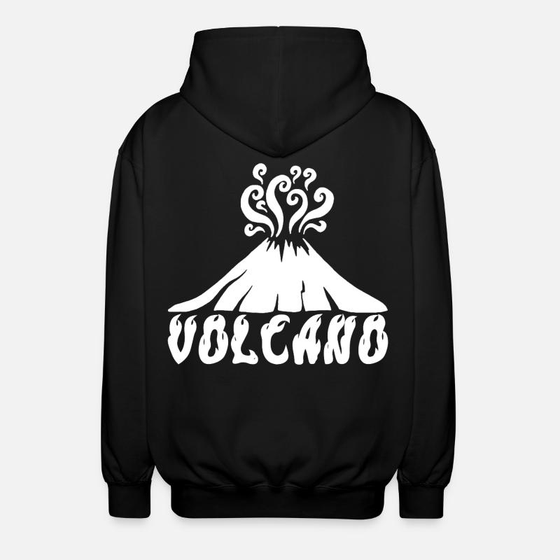 Volcan blanc - Veste à capuche unisexe - noir