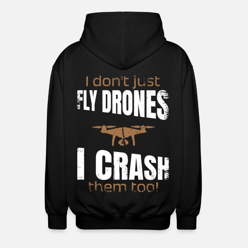 Pilote de drone volant drones Fpv - Veste à capuche unisexe - noir