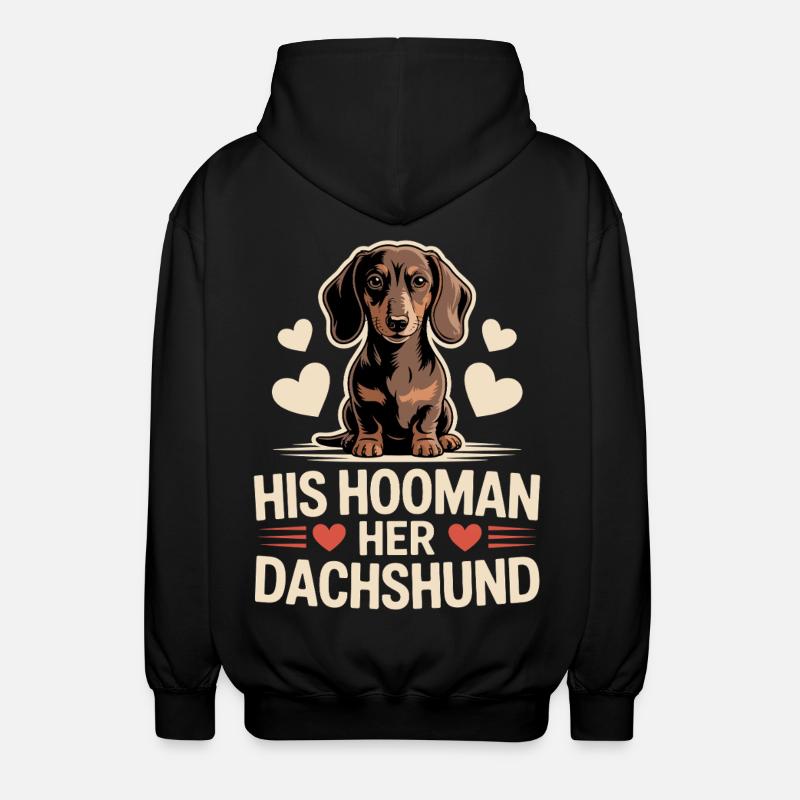 Teckel Hooman - Veste à capuche unisexe - noir