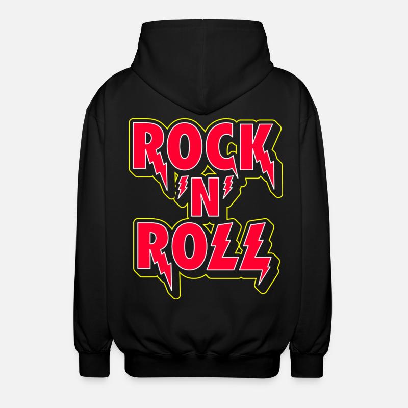 Rock 'N' Roll 3D Logo - Veste à capuche unisexe - noir